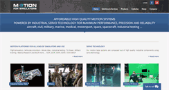 Desktop Screenshot of motionforsimulators.com